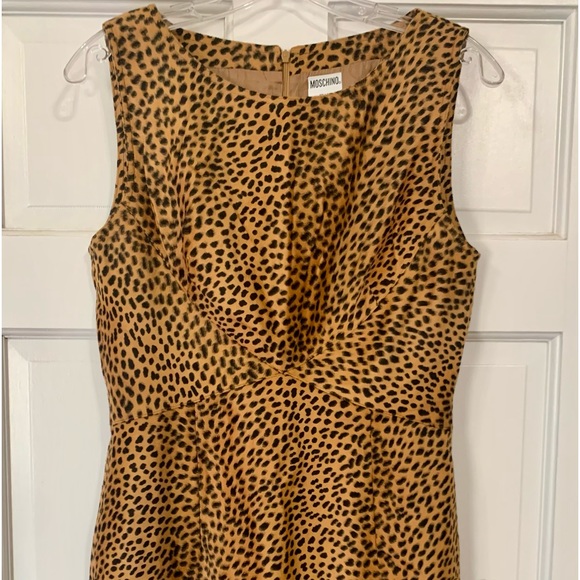 Moschino Leopard Print Dress, Size 12 - Picture 1 of 8